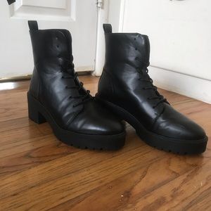 ASOS Design Wide Fit Raider Chunky Lace Boots